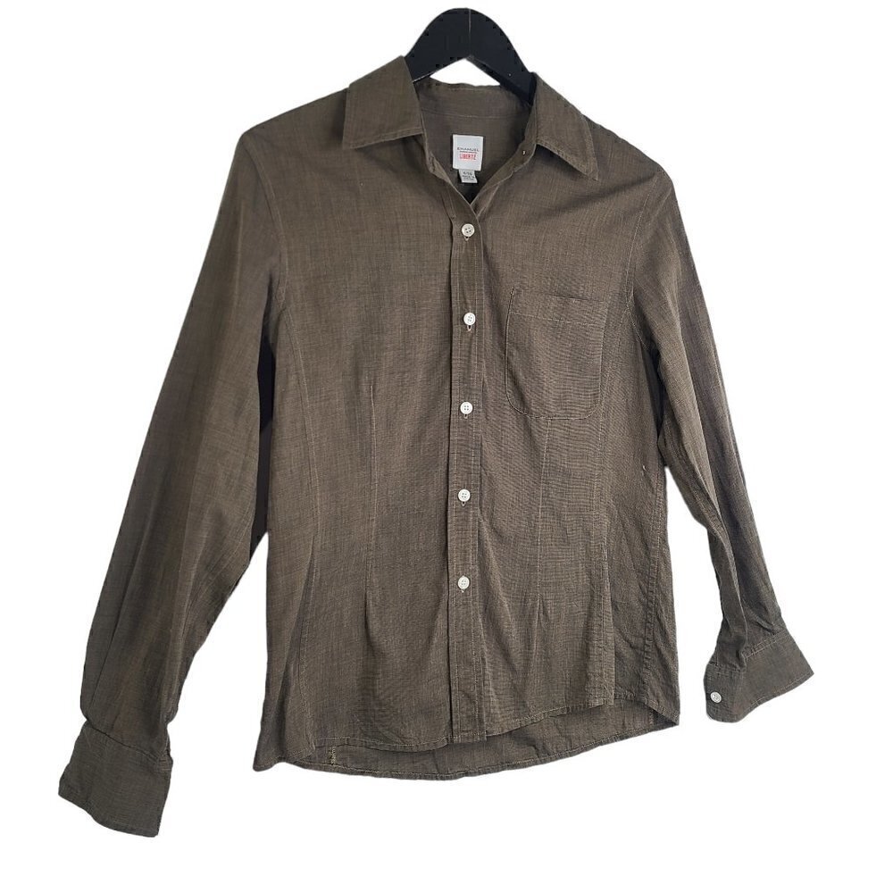 Emmanuel Ungaro Liberte Army Green Long Sleeve Button Up Shirt